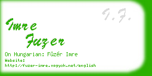 imre fuzer business card